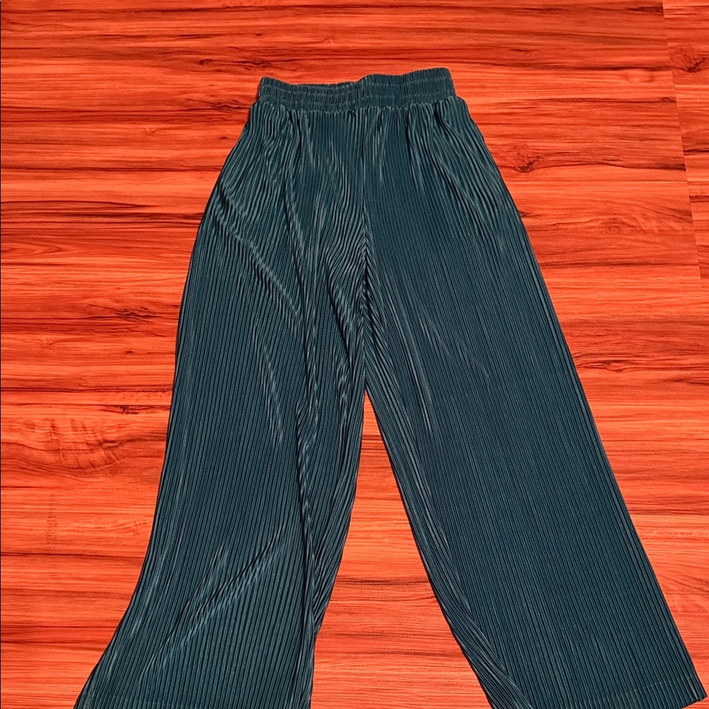 Dior Teal Pleated Women's Pants